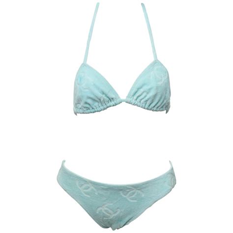 baby blue chanel bikini